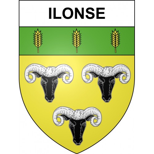 Ilonse 06 ville sticker blason écusson autocollant adhésif
