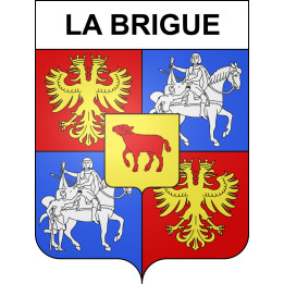 Stickers coat of arms La Brigue adhesive sticker