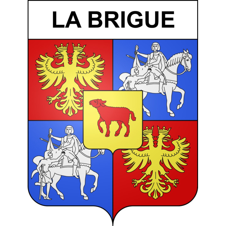 La Brigue Sticker wappen, gelsenkirchen, augsburg, klebender aufkleber