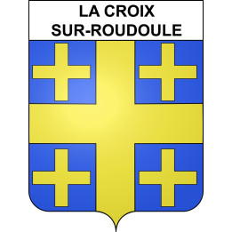 Stickers coat of arms La Croix-sur-Roudoule adhesive sticker