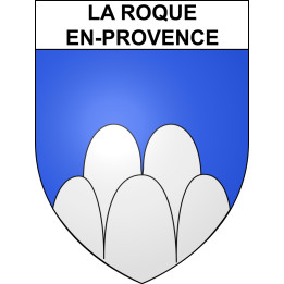 La Roque-en-Provence 06 ville sticker blason écusson autocollant adhésif