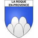 La Roque-en-Provence 06 ville sticker blason écusson autocollant adhésif