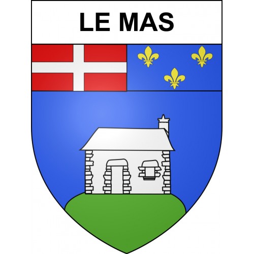 Le Mas Sticker wappen, gelsenkirchen, augsburg, klebender aufkleber