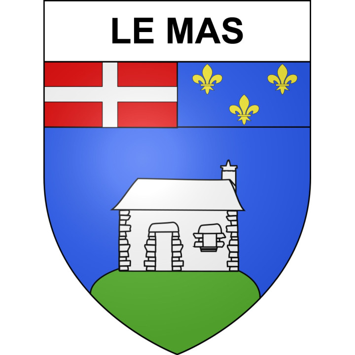 Stickers coat of arms Le Mas adhesive sticker
