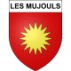Les Mujouls 06 ville sticker blason écusson autocollant adhésif