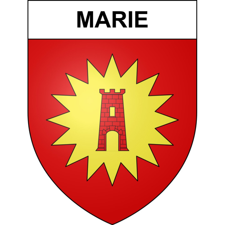 Marie 06 ville sticker blason écusson autocollant adhésif