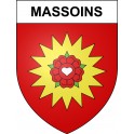 Massoins 06 ville sticker blason écusson autocollant adhésif