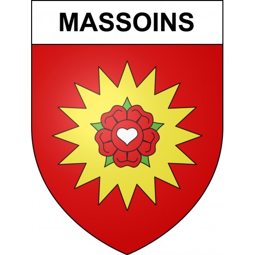 Stickers coat of arms Massoins adhesive sticker