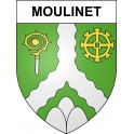 Pegatinas escudo de armas de Moulinet adhesivo de la etiqueta engomada