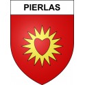 Pegatinas escudo de armas de Pierlas adhesivo de la etiqueta engomada