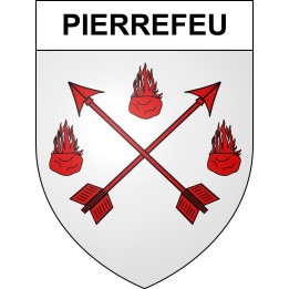 Pierrefeu 06 ville sticker blason écusson autocollant adhésif