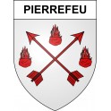 Pegatinas escudo de armas de Pierrefeu adhesivo de la etiqueta engomada