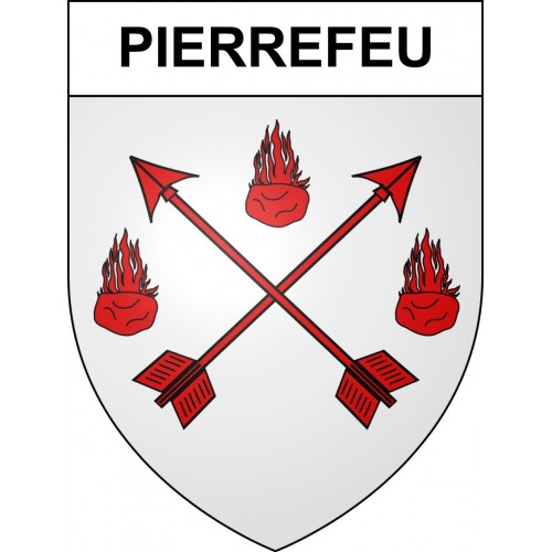 Pierrefeu 06 ville sticker blason écusson autocollant adhésif