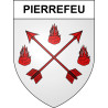 Pegatinas escudo de armas de Pierrefeu adhesivo de la etiqueta engomada