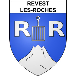 Revest-les-Roches 06 ville sticker blason écusson autocollant adhésif