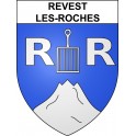 Revest-les-Roches 06 ville sticker blason écusson autocollant adhésif
