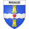 Rigaud Sticker wappen, gelsenkirchen, augsburg, klebender aufkleber