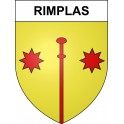 Rimplas 06 ville sticker blason écusson autocollant adhésif