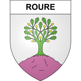 Pegatinas escudo de armas de Roure adhesivo de la etiqueta engomada