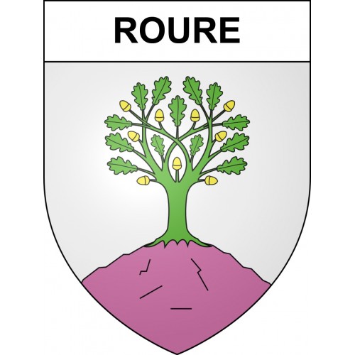 Pegatinas escudo de armas de Roure adhesivo de la etiqueta engomada