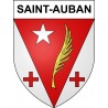 Pegatinas escudo de armas de Saint-Auban adhesivo de la etiqueta engomada