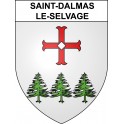 Saint-Dalmas-le-Selvage Sticker wappen, gelsenkirchen, augsburg, klebender aufkleber