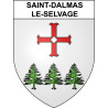 Pegatinas escudo de armas de Saint-Dalmas-le-Selvage adhesivo de la etiqueta engomada