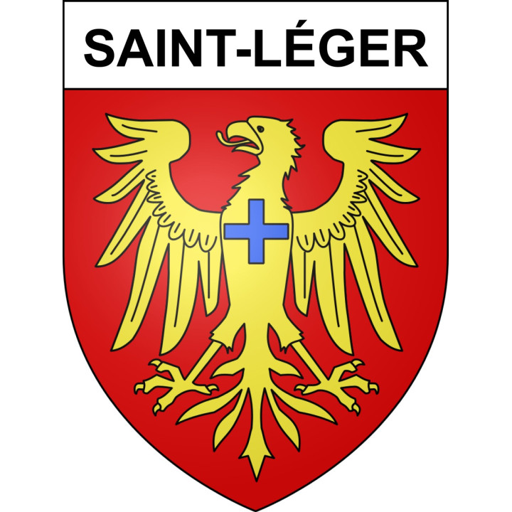 Stickers coat of arms Saint-Léger adhesive sticker