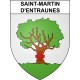 Pegatinas escudo de armas de Saint-Martin-d'Entraunes adhesivo de la etiqueta engomada