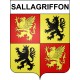 Pegatinas escudo de armas de Sallagriffon adhesivo de la etiqueta engomada