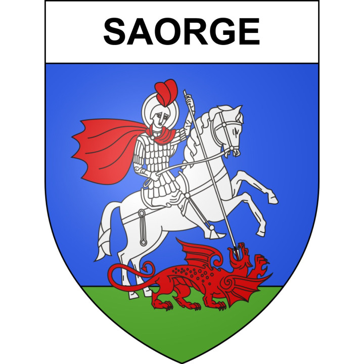 Stickers coat of arms Saorge adhesive sticker