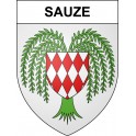 Pegatinas escudo de armas de Sauze adhesivo de la etiqueta engomada