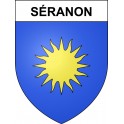 Pegatinas escudo de armas de Séranon adhesivo de la etiqueta engomada