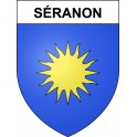 Séranon 06 ville sticker blason écusson autocollant adhésif