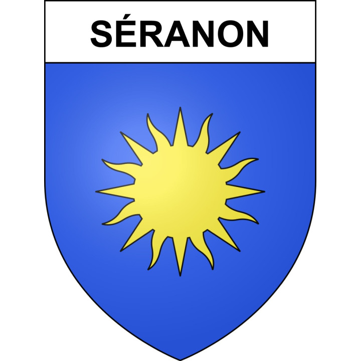 Séranon 06 ville sticker blason écusson autocollant adhésif