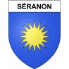 Séranon Sticker wappen, gelsenkirchen, augsburg, klebender aufkleber