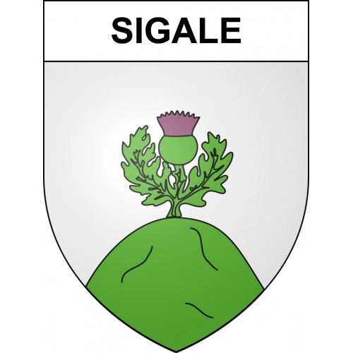 Sigale 06 ville sticker blason écusson autocollant adhésif