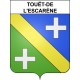 Touët-de-l'Escarène 06 ville sticker blason écusson autocollant adhésif