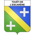 Touët-de-l'Escarène 06 ville sticker blason écusson autocollant adhésif