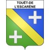 Touët-de-l'Escarène 06 ville sticker blason écusson autocollant adhésif