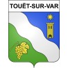 Touët-sur-Var 06 ville sticker blason écusson autocollant adhésif