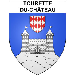 Tourette-du-Château Sticker wappen, gelsenkirchen, augsburg, klebender aufkleber