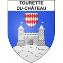 Tourette-du-Château 06 ville sticker blason écusson autocollant adhésif