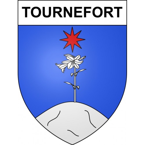 Stickers coat of arms Tournefort adhesive sticker