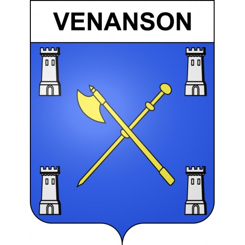 Venanson Sticker wappen, gelsenkirchen, augsburg, klebender aufkleber