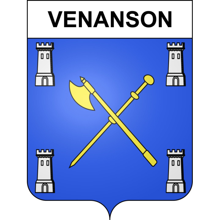 Venanson 06 ville sticker blason écusson autocollant adhésif