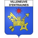 Stickers coat of arms Villeneuve-d'Entraunes adhesive sticker