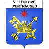 Stickers coat of arms Villeneuve-d'Entraunes adhesive sticker