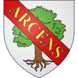 Stickers coat of arms Arcens adhesive sticker