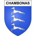 Chambonas Sticker wappen, gelsenkirchen, augsburg, klebender aufkleber
